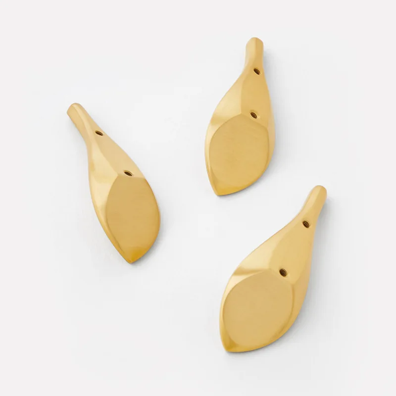 wholesale drawer knobs gold cabinet pulls brass cabinet knobs Ball handle-6664- Leaf handle