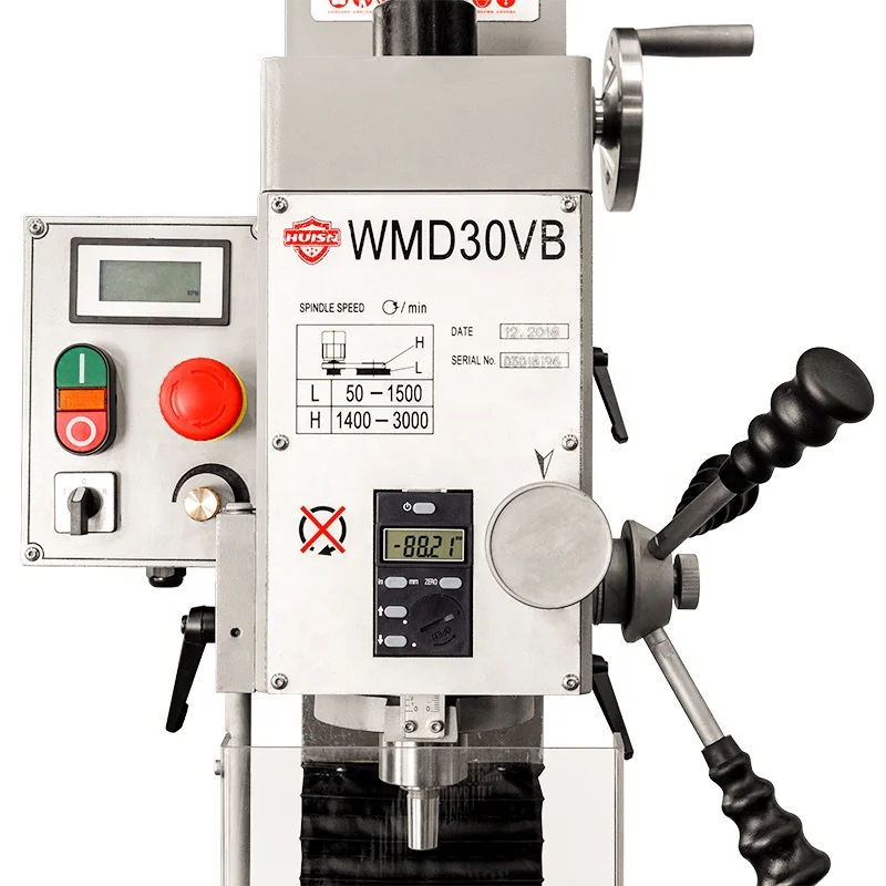 HUISN WMD30VB Vertical Metal Small Milling Drilling Machine For Sale