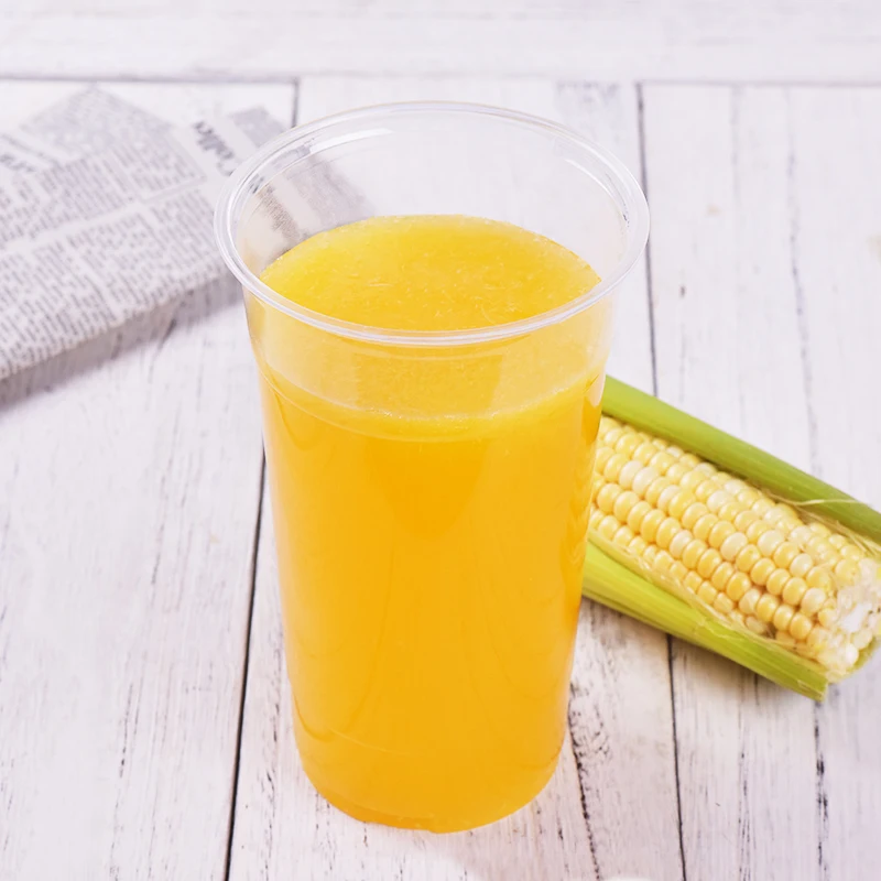 logo printed biodegradable PLA disposable  plastic cup for juice