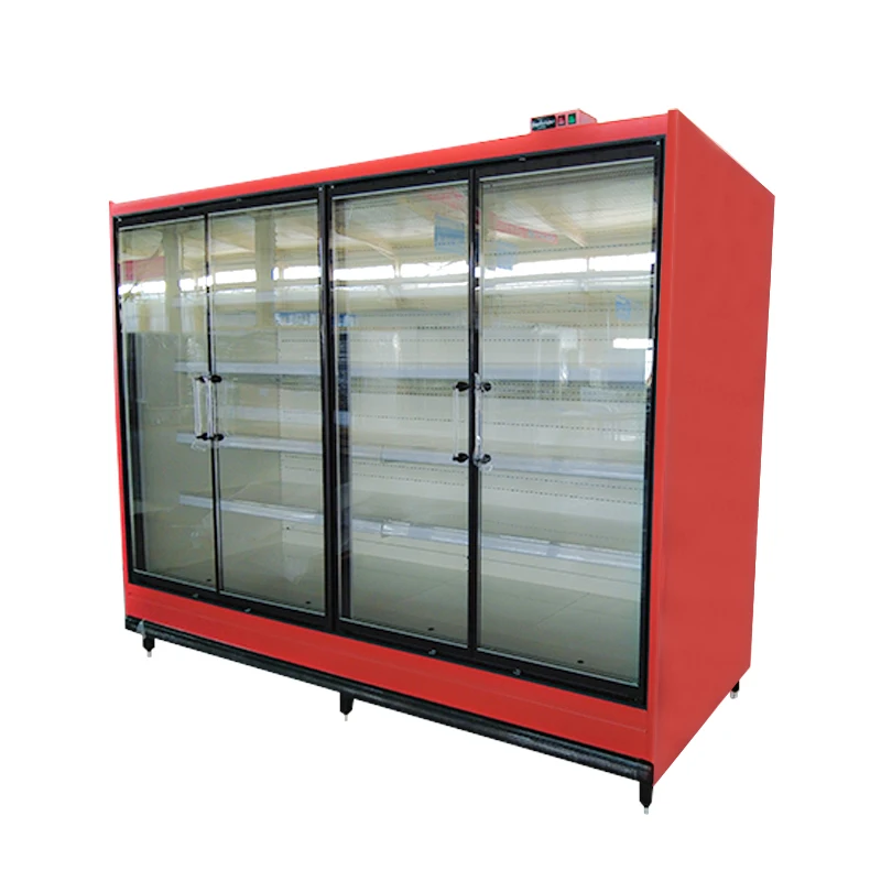 Refrigeration equipment sturdy durable multiple styles circular arc cooked food display cabinet freezer