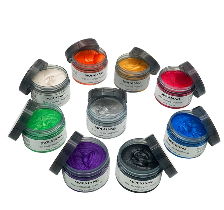 Mofajang Hair Dye Private Label High Quality Temporary Hair gel Color Wax