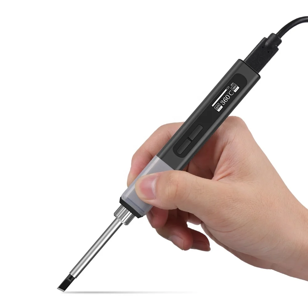 GVDA 65W Adjustable Temperature Smart Portable Soldering Iron kits with CE FCC ROHS Certificate