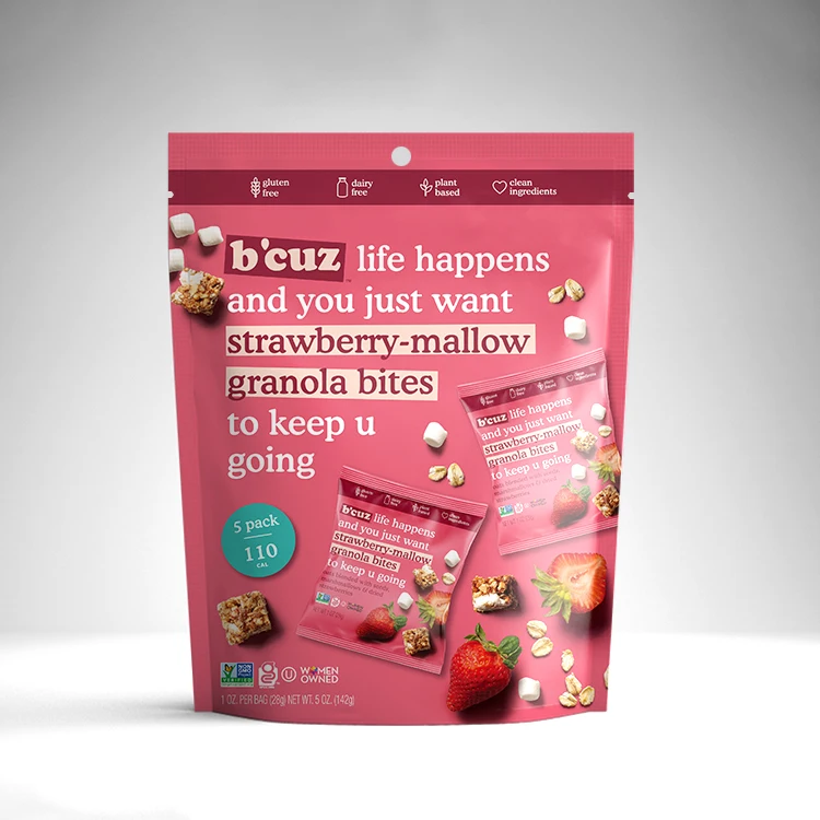 Custom Logo Plastic Dried Fruit Package Pouch Dry Food Packaging Snack Cashew Nut Bag