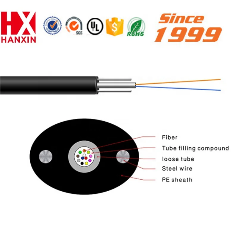  FTTH g657a1 g657a2 g657b3 волокно optique кабель 1core 2 ядра стальной