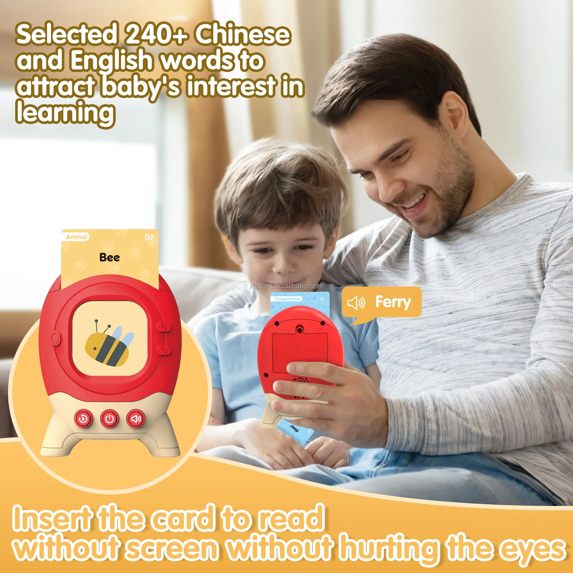 New Early Educational Toys Baby Talking Rocket Flash Cards 120pcs Kids English Language Learning Machine Tools Sets Toy For Kids