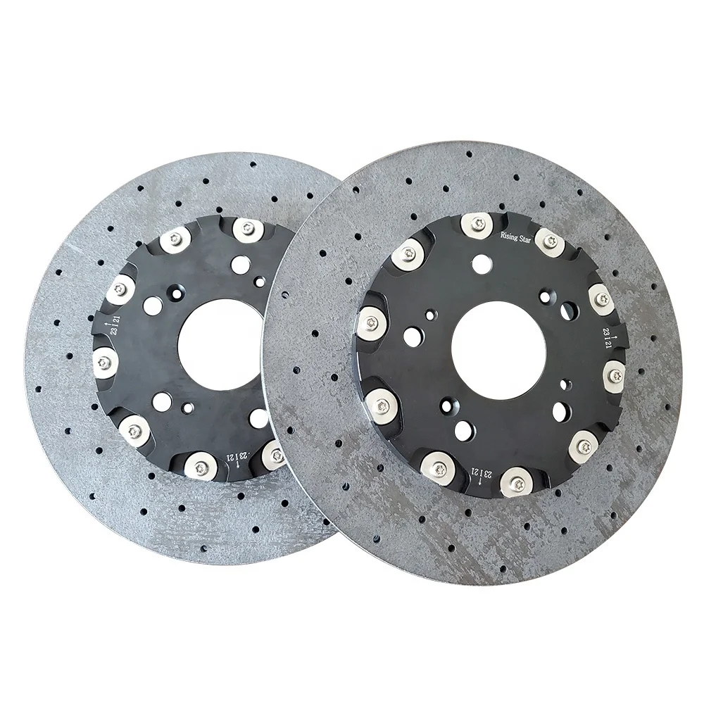 Carbon Ceramic Brake Disc Brake Rotor for BMW Audi Q7 GTR R35 Gray Passenger Car OE Manufacturer Specification