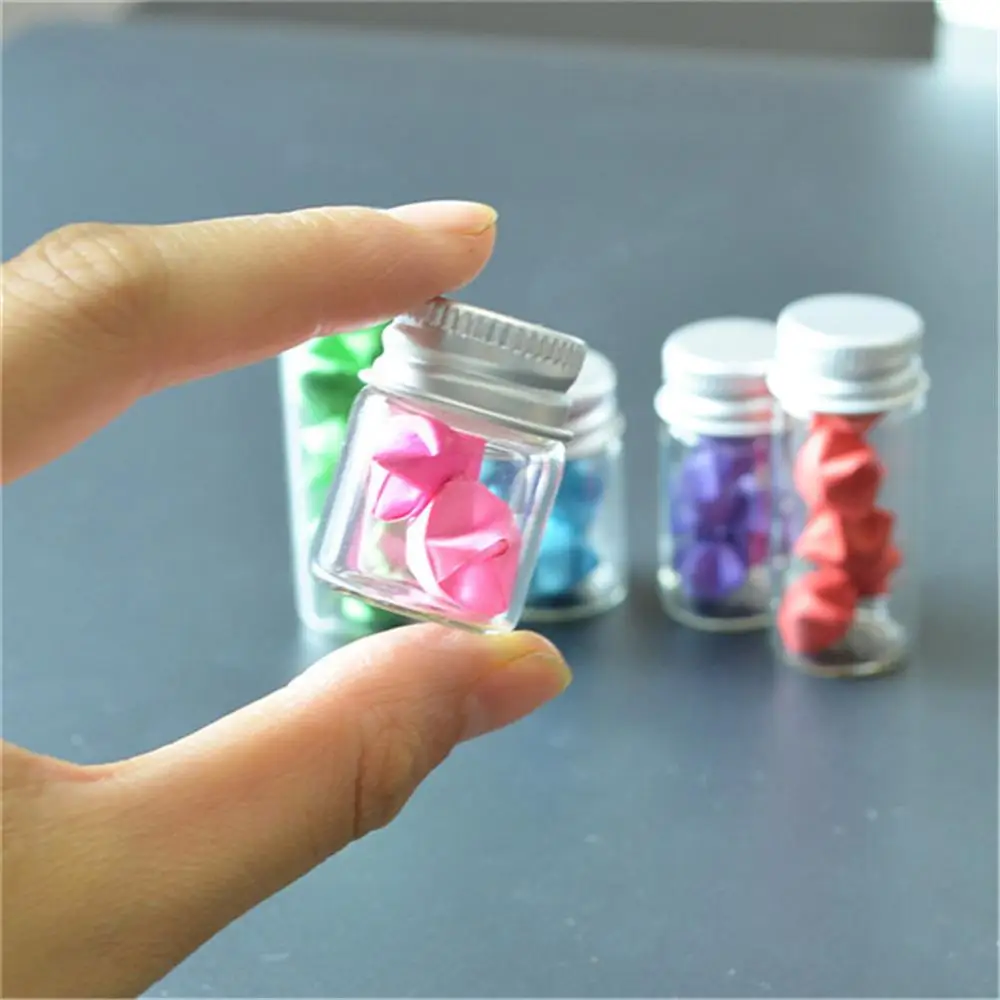 
Jars Crafts Glass Bottles with Aluminium Cap Liquid Bottles Empty Glass 5ml 6ml 7ml 10ml 14ml Glass Bottles Aluminum Cover Jars 