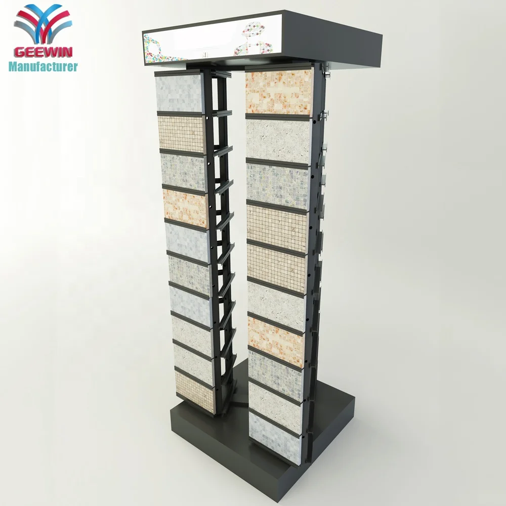 Marble Display Holders Crystal Showroom Granite Black Quartz Tile