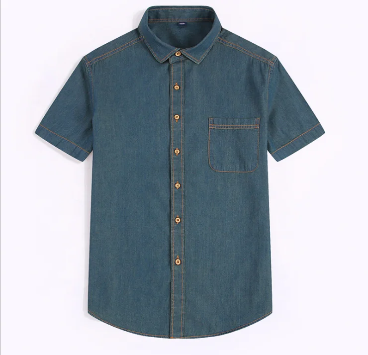 Cowboy tshirt printing embroidery New OEM logo fashion short sleeve cotton customized jean t shirt