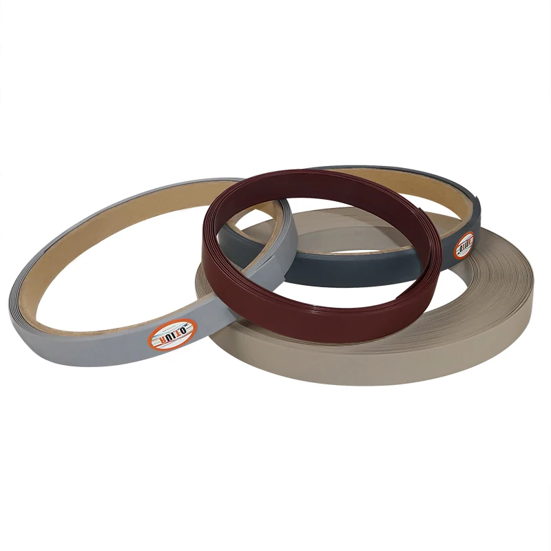 Particle board kitchen furniture edge banding eco-friendly wood grain solid color support customized