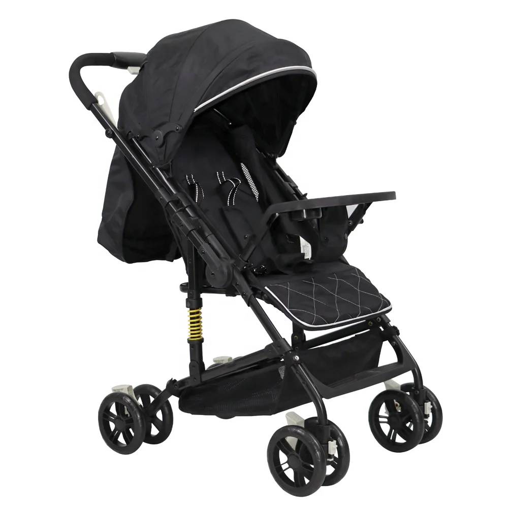 Lightweight Baby Stroller with Reversible Handle Car Seat & Stroller Toys