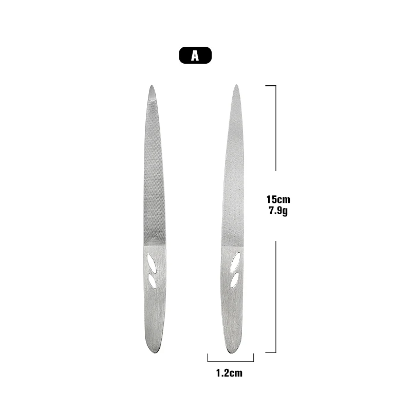 15cm #sv015  Stainless steel Personal Manicure Nail Polishing File Metal Nail File