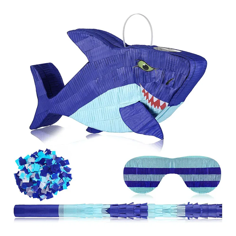 Shark Pinata Summer Decoration Photo Prop Candy Rack and Party Decoration
