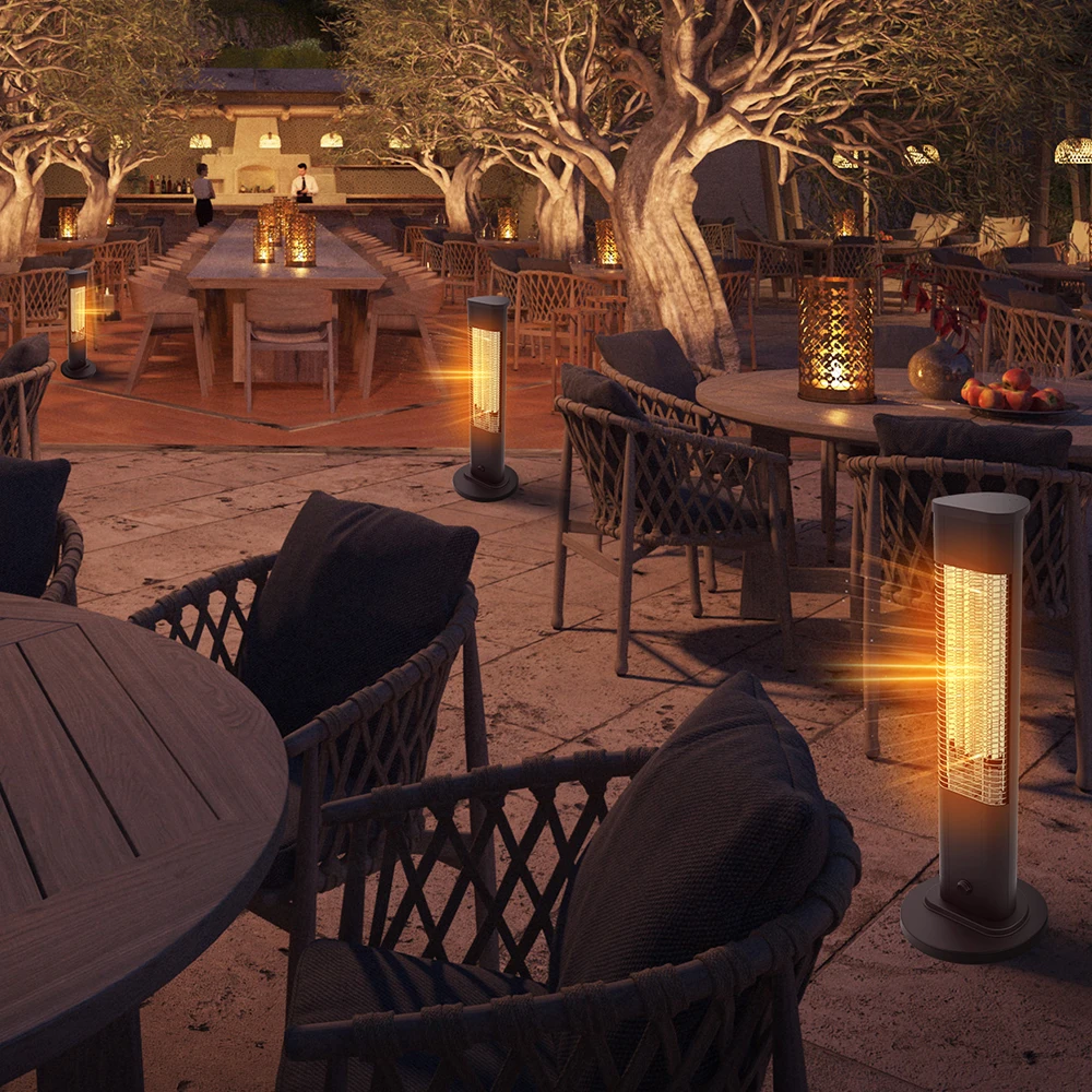 High Efficiency Carbon Fibre Heating Wholesale IP65 800W Outdoor Stand Patio Electric Heaters