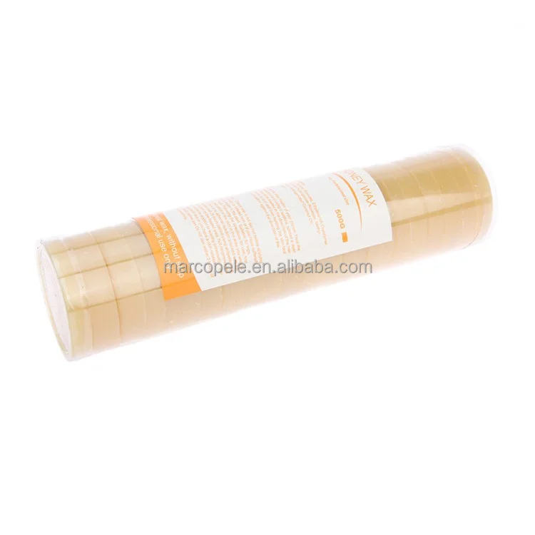 Paper Free Solid Physical Full Body Hair Removal Honey Hard Wax Cake 500g Depilatory wax factory