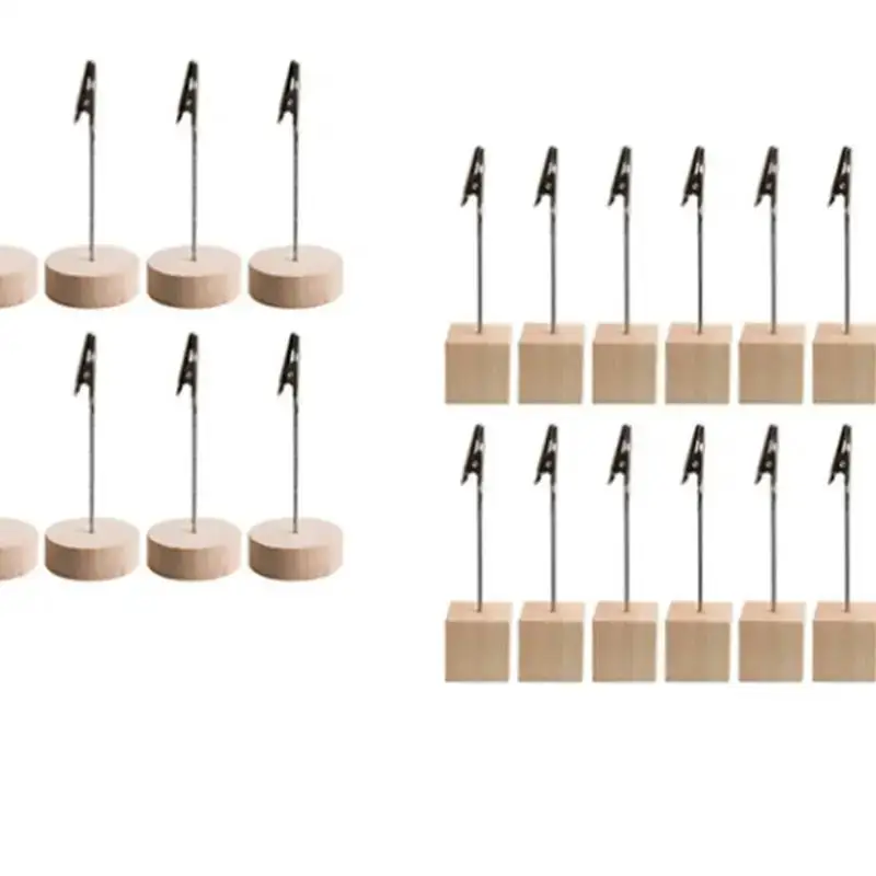 China Factory Custom Wood Memo Note Photo Clip Holder