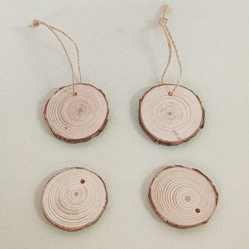 Wisdom Unfinished Natural Wood Slices Craft Wood kit Circles Crafts Christmas Ornaments DIY Crafts with Bark for Crafts