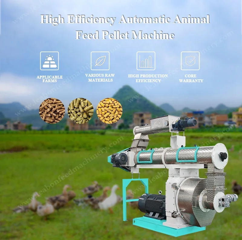 1000KG/H Farm Use Chicken Feed Processing Machine Poultry Prawn Feed Machine Animal Food Pellet Making Machine