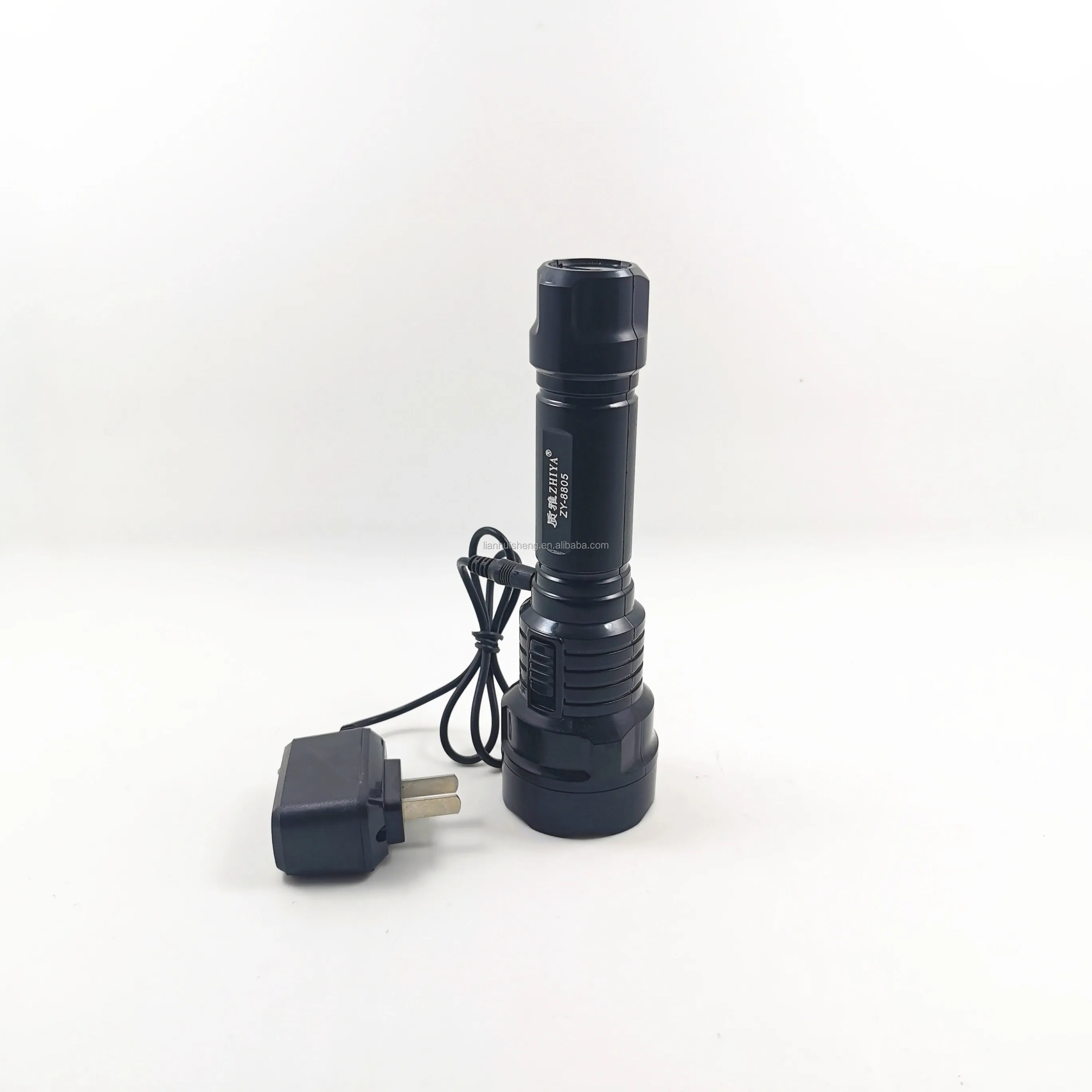 
Best selling Lithium Battery LED strong light flashlight rechargeable plastic flashlight lasting lighting 