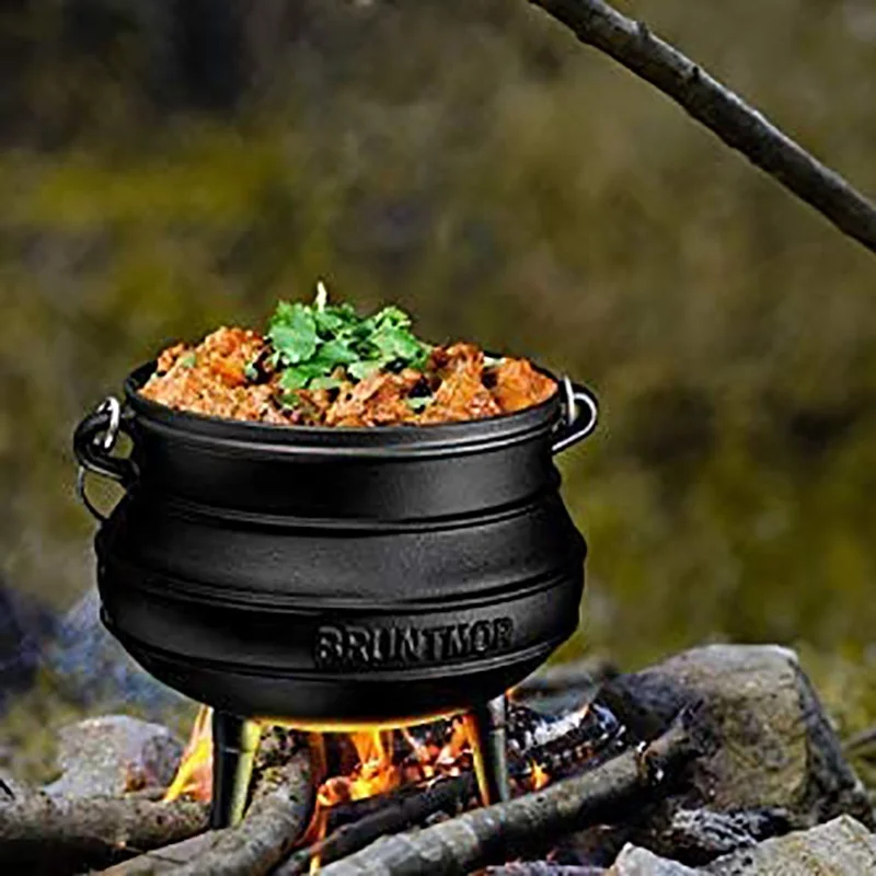 Vegetable Oil High Quality Cast Iron Pre-Seasoned Potjie African Pot 3 Legs