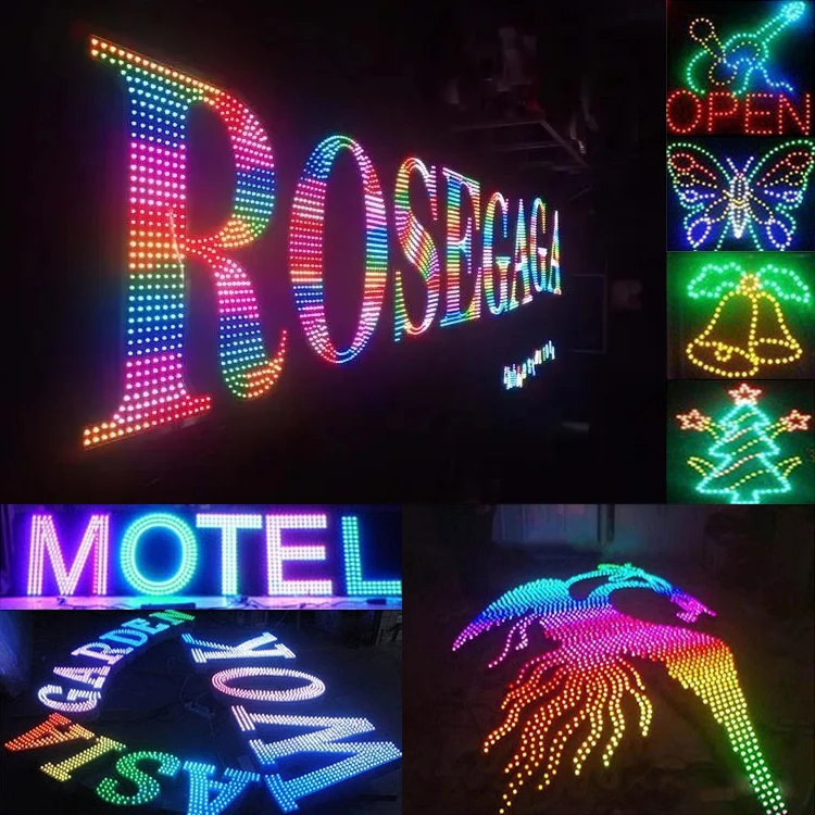 WS2811 1903 12 мм высокояркая цифровая СВЕТОДИОДНАЯ Гирлянда RGB В индивидуально Адресуемая Водонепроницаемая полноцветная светодиодная Пиксельная