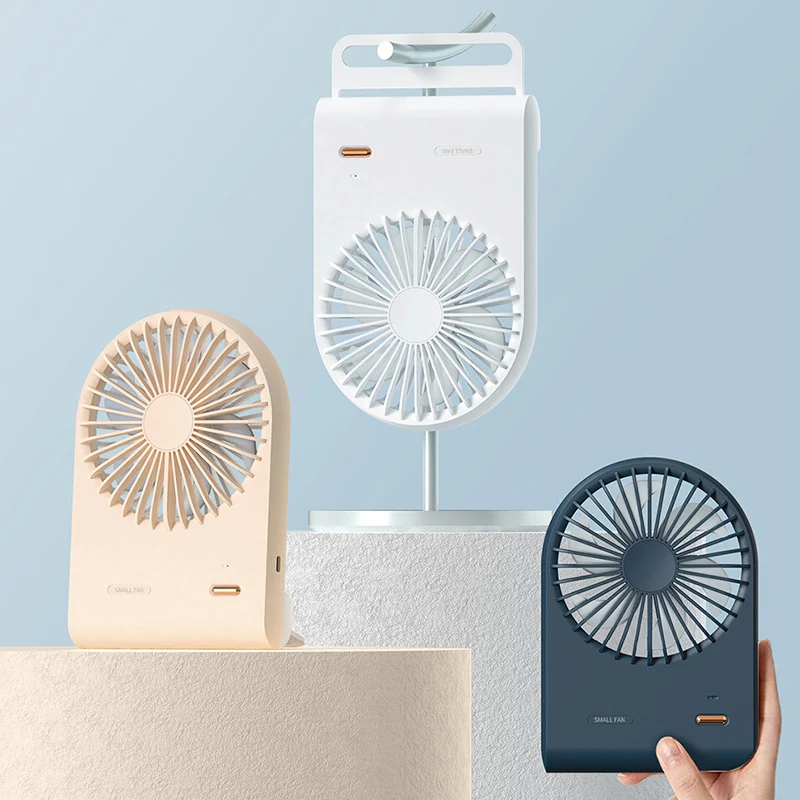 Wholesale Lightweight Portable USB Rechargeable Ventilateur Air Cooler Fans Electric Mini Desktop Fan For Office Home