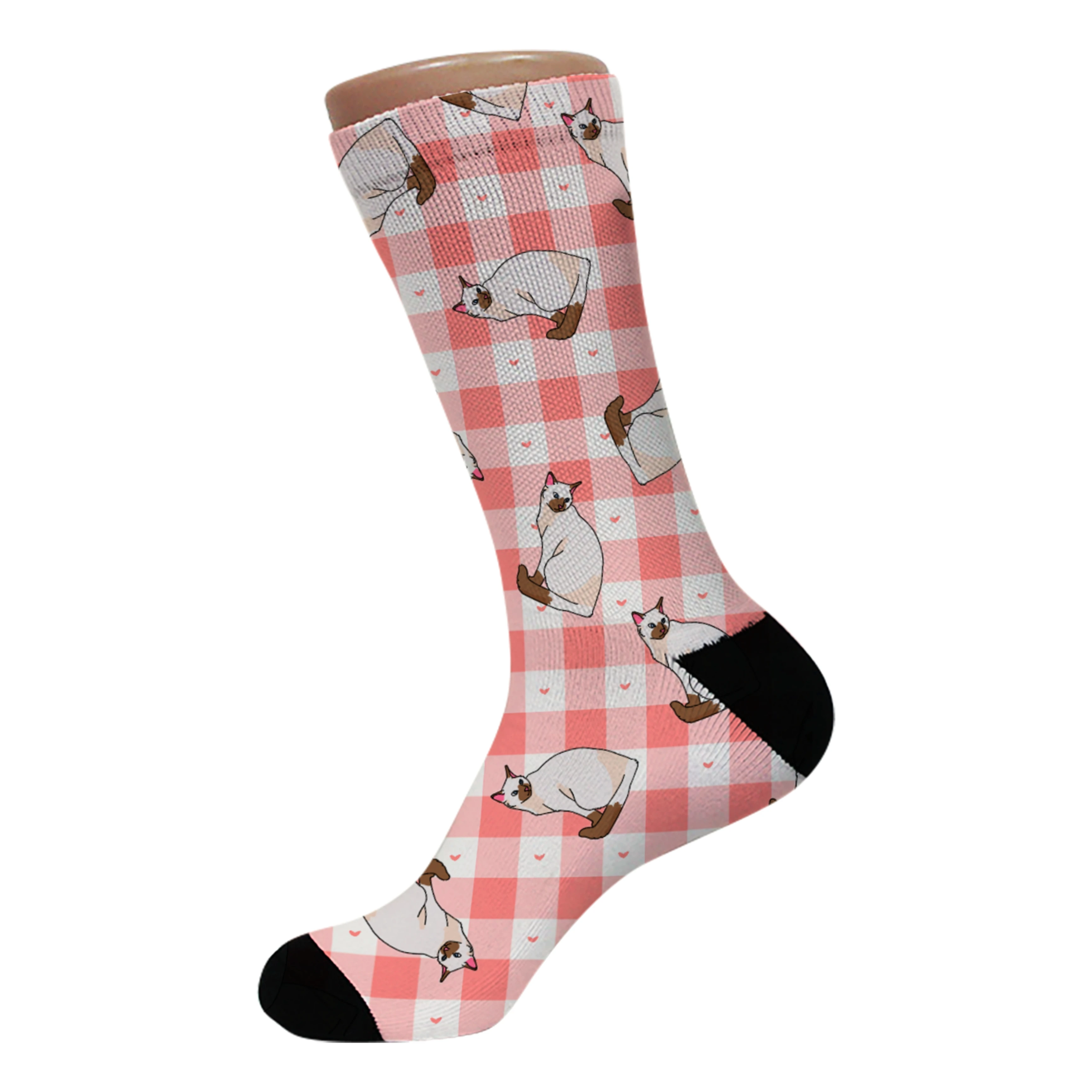 3D digitial custmized women printed socks custom designs ,custom socks bamboo 3d print