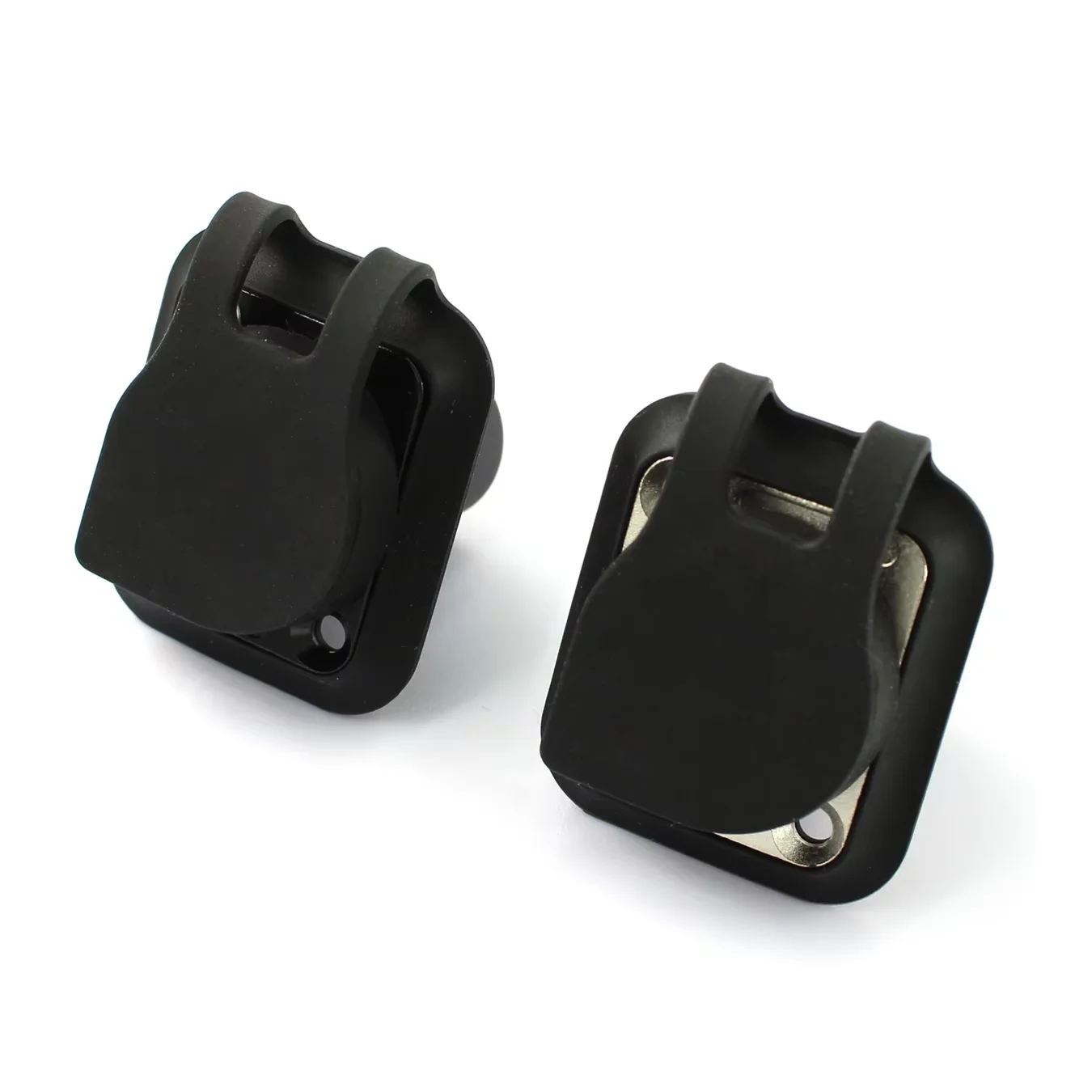 Waterproof round Type Zinc Alloy RJ45 Ethernet Panel Mount Cat6 Sockets Connector with Cap Panel Mount Connector Accessories