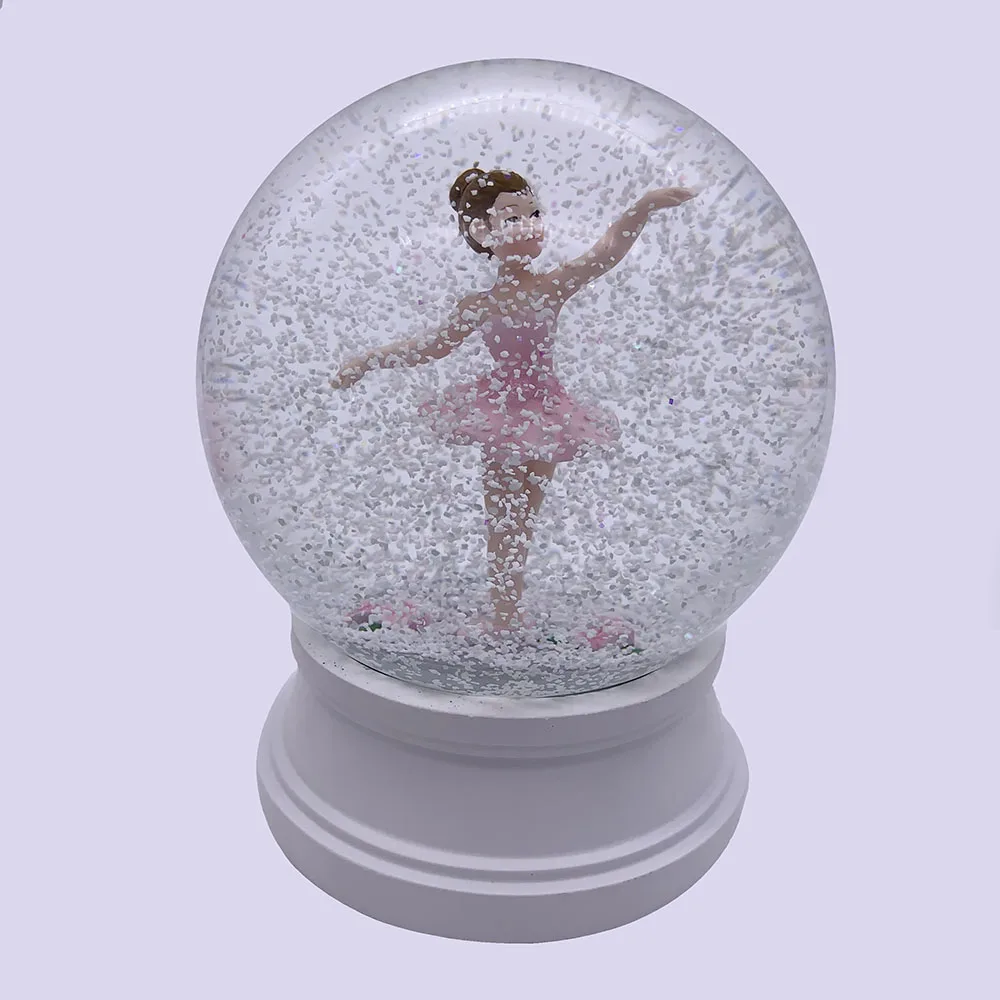 120MM Resin Snow Globe Table Decorative Souvenir Gift  For Valentines Day