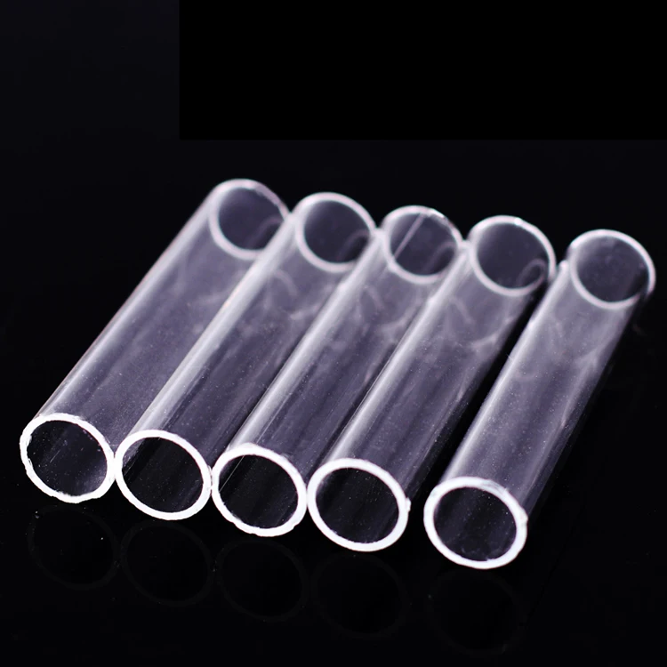 Customized hot sale clear large diameter heat resistance transparent glass tube