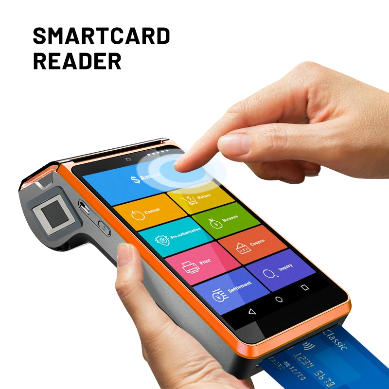 
Point of sale with printer epos system android pos handheld pos terminali with software scale printer pos 