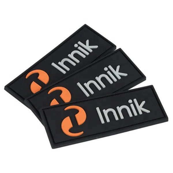 Top quality customized rubber logo label for garments