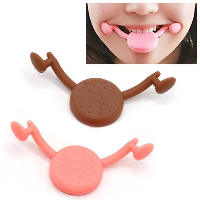 New Smile Corrector Silicone Anti Wrinkle Tool Thin Face Oral Exercise Maker Lip Trainer Big Mouth Toy For Cheek Jaw New