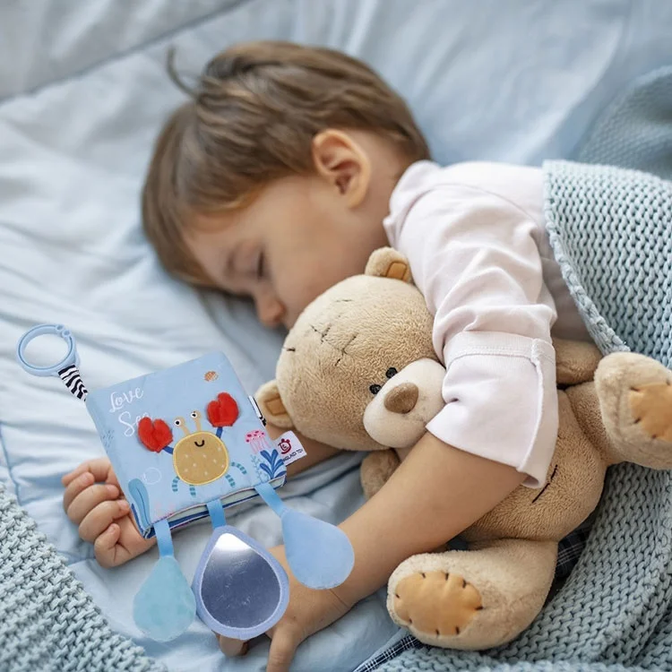 Factory custom new baby cloth book toys Early education Enlightening baby cloth book cute whale puzzle cloth book 0-12 months