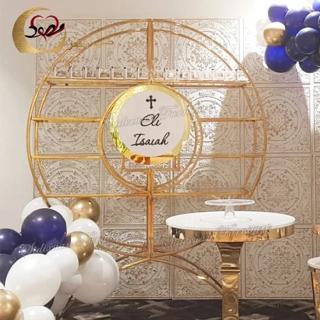 
Commercial hotel modern bar back metal wedding decor wine display rack 