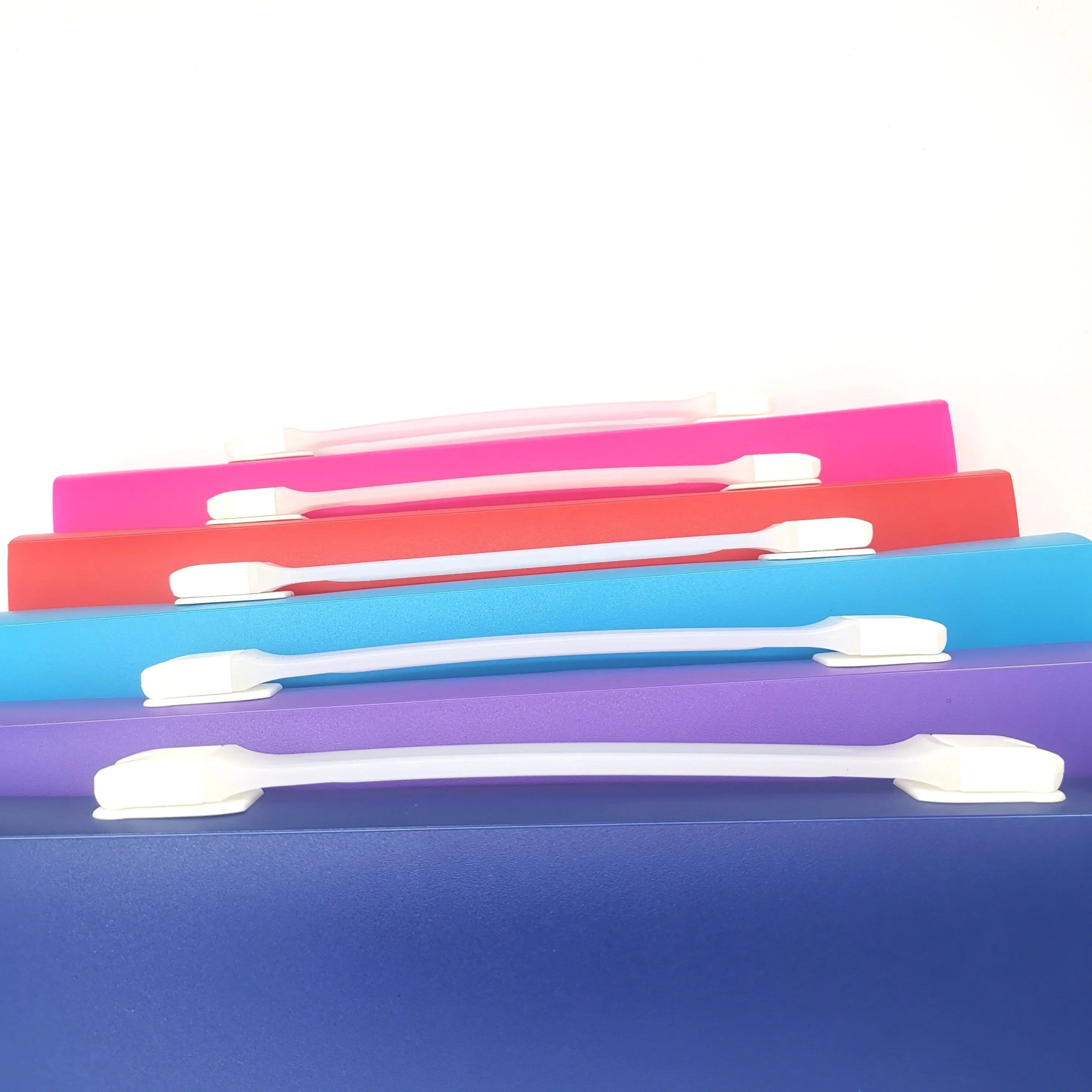 A4 Refillable PP PLASTIC Functional document bag white soft handle action case