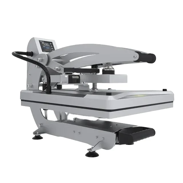 Semi-Automatic Magnetic Heavy Duty Auto Open Optional Working Table Sublimation Flatbed T-shirt Heat Press Machine