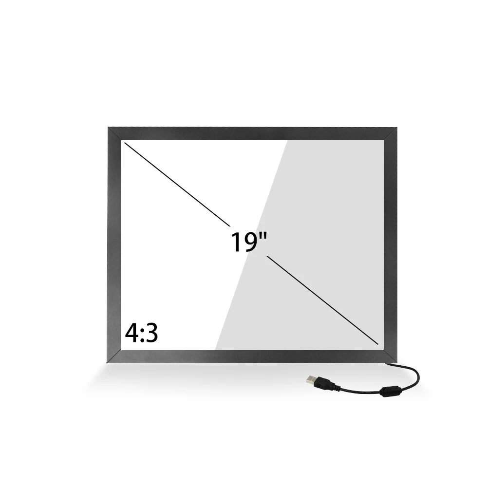10-points multi touch 19 inch USB interface interactive infrared touch screen panel