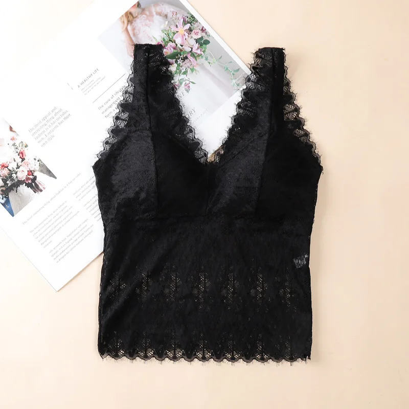 Новейший Топ boob со съемными мягкими бретелями без стального кольца, кружевной бюстгальтер с красивой спинкой, бюстгальтер с подкладкой, женские топы на бретельках