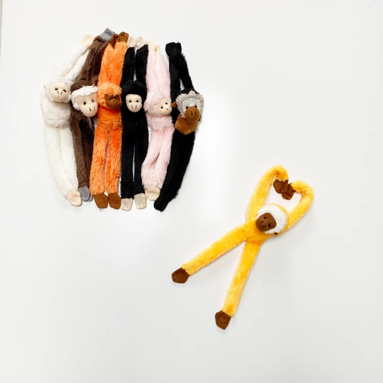 animal stuffed toy long tail soft long arms and legs magnet rhesus monkey refrigerator magnets plush fridge magnet monkey
