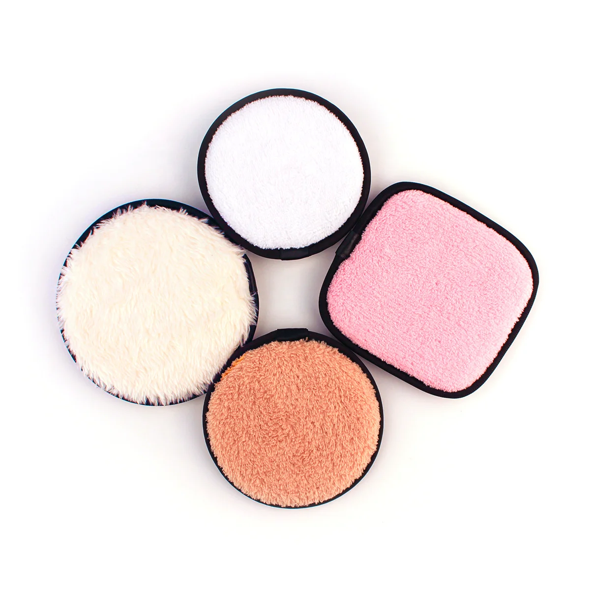 Microfiber Large Velvet Puff Reusable Makeup Remover Cosmetic Facial Cleansing Pads Puff Clean Sponges Pad