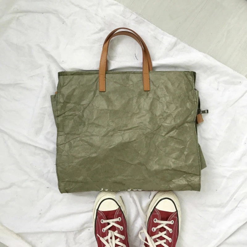 Custom Canvas Bag Organic Cotton Tote Bag Waterproof Handbags Washable Kraft Paper Bag