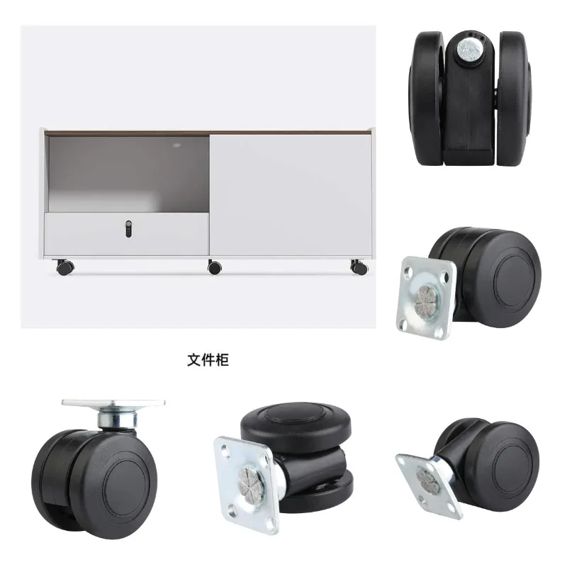 Guangdong  Low Freight Red 2 3 Inch Swivel Total Brake Trolley Locking Lihgt Duty PU 35-65KG Load-bearing Furniture Caster Wheel