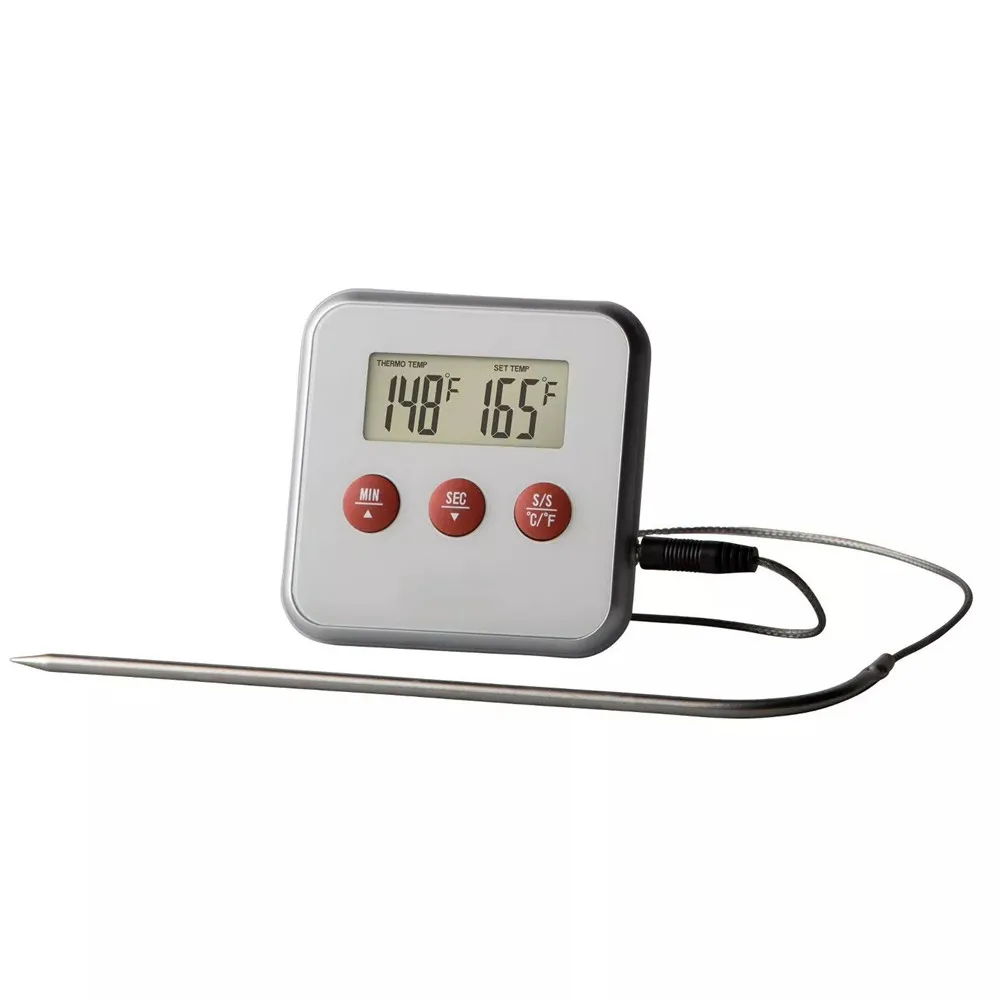KH-TH005 Long Probe Magnetic Meat Countdown Kitchen Timer Digital Food Thermometer Digital Cooking