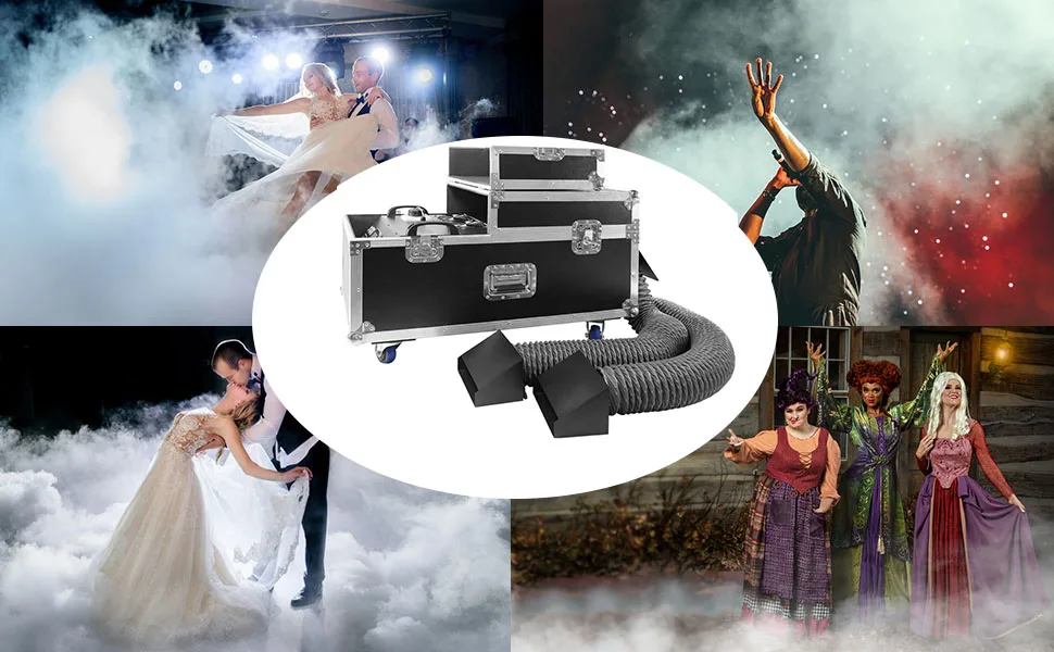 Topflashstar 3000W Water Fog Machine For Wedding Party Low Lying Fog Machine Stage Equipment