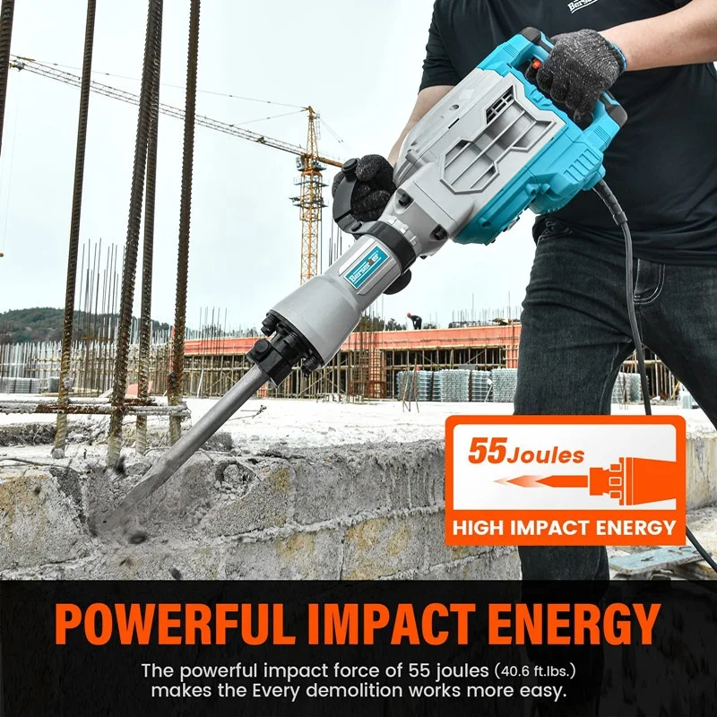 Berserker 1700W SDS Demolition Jack Hammer Corded Electric Heavy Duty Concrete Demolition Hammer