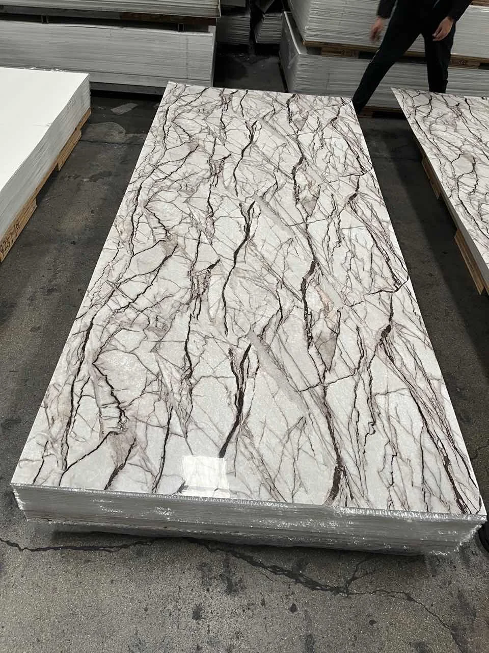 New Design High Glossy Flexible 3mm PVC Marble Sheet Alternative