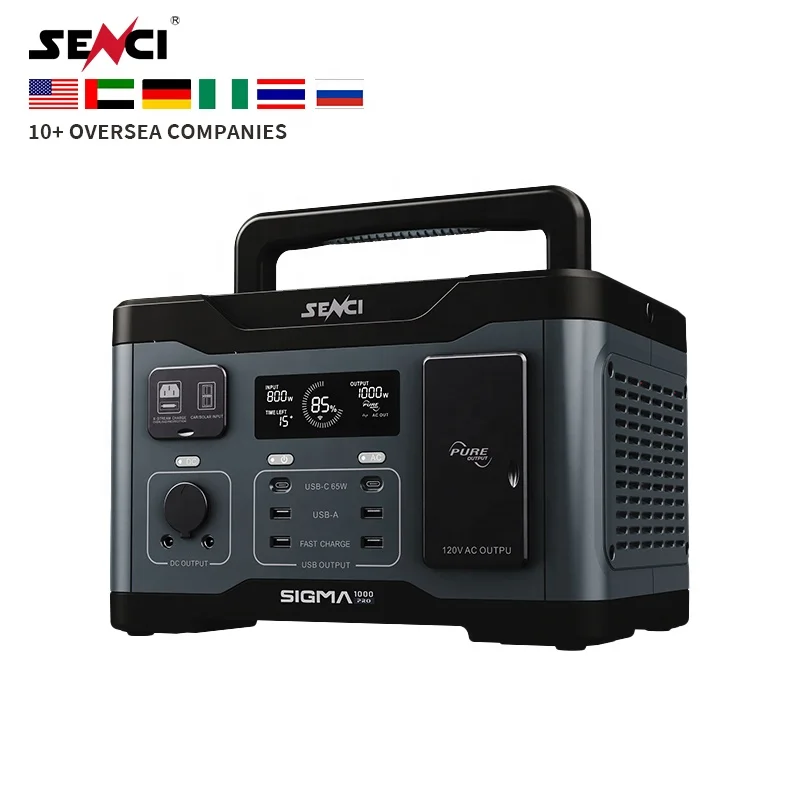 Senci 1000w 921Wh Lifepo4 Batteries Power Banks for Car Portable Station House Energy Storage Systems Backup Supply