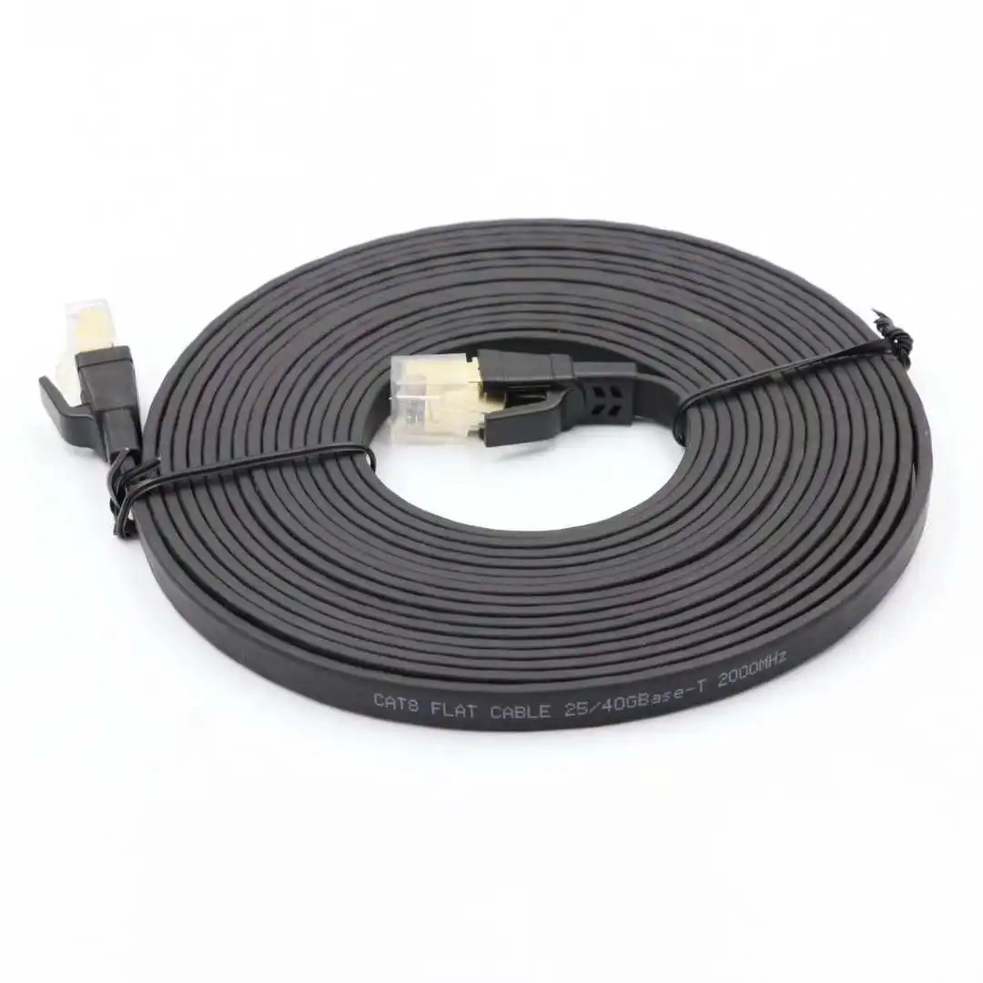 High Quality 5m 40Gbps 2000Mhz Cat 8 Rj45 Lan Network Cord Patch Cord SFTP Cat 8 Ethernet Kabel jumper Cable
