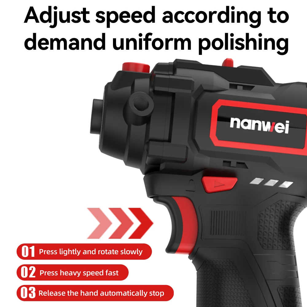 Industrial 2 Speed Mini Rotary Handle Electric Car Polisher Polishing Machine for Car